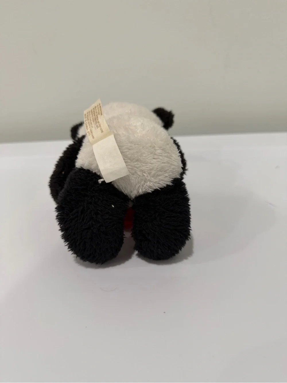 Plush Panda Pet Toy with Red Heart